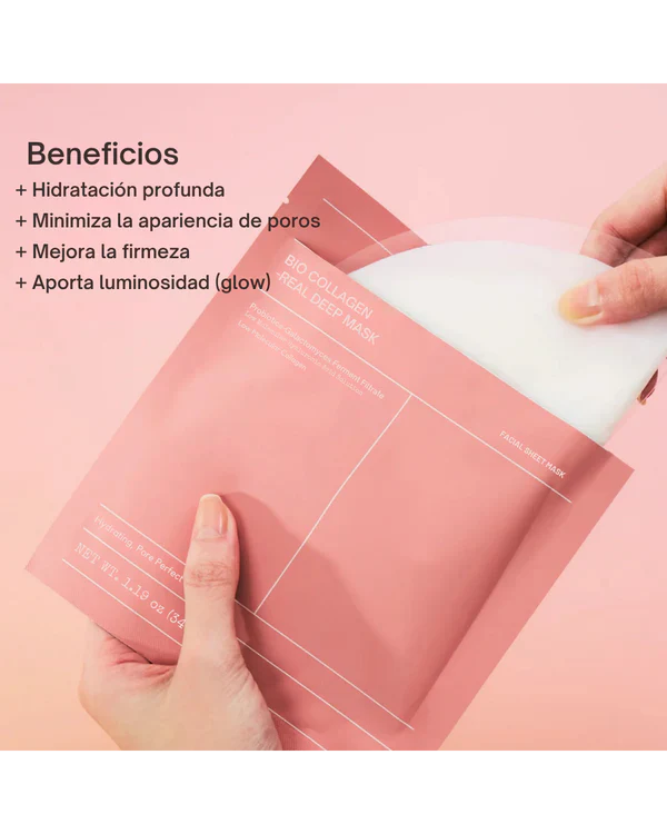 Mascarilla Glow de Colageno | Biodance | COMPRA 1 Y LLÉVATE 5