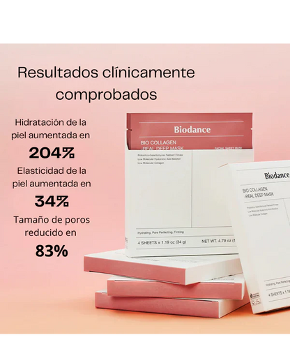 Mascarilla Glow de Colageno | Biodance | COMPRA 1 Y LLÉVATE 5